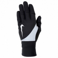 перчатки для бега nike women's shield run gloves l black