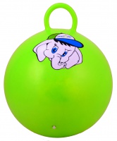 мяч-попрыгун "слоненок" gb-401, 45 см, с ручкой, зеленый