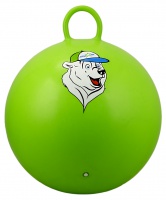 мяч-попрыгун "медвежонок" gb-403, 65 см, с ручкой, зеленый