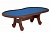 стол для покера «калифорния»,сосна,(780 мм*2680 мм*1400 мм), iwan simonis electric blue